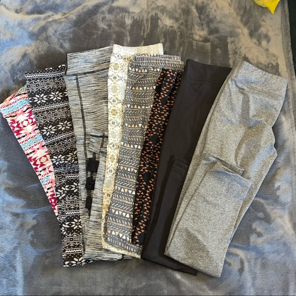 Lot of 8 leggings